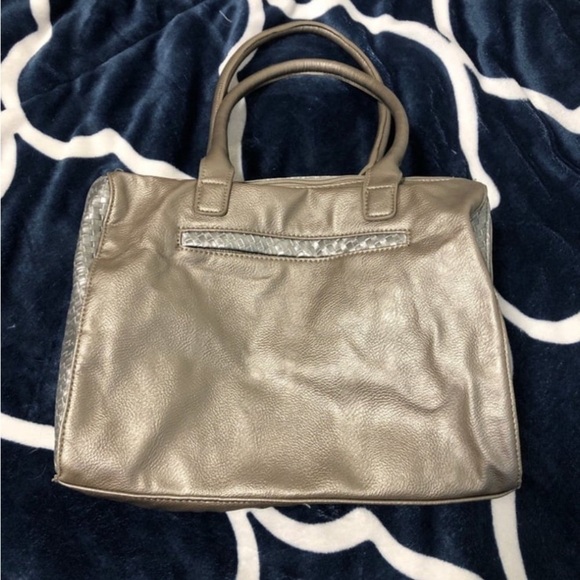 Nine West Silver and Brown Handbag - Picture 2 of 4